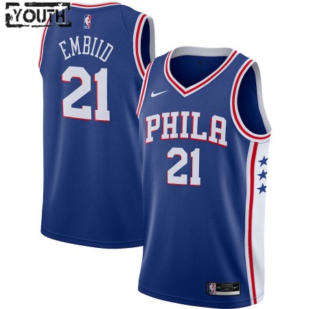 Maillot Basket Philadelphia 76ers Joel Embiid 21 2020-21 Nike Icon Edition Swingman - Enfant